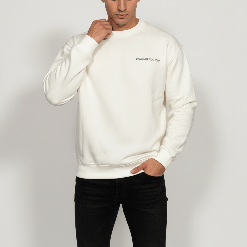 Мъжки oversize суитшърт 'Cream Essence'