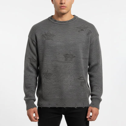 Мъжки плетен пуловер 'Urban Fog'