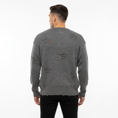 Мъжки плетен пуловер 'Urban Fog'