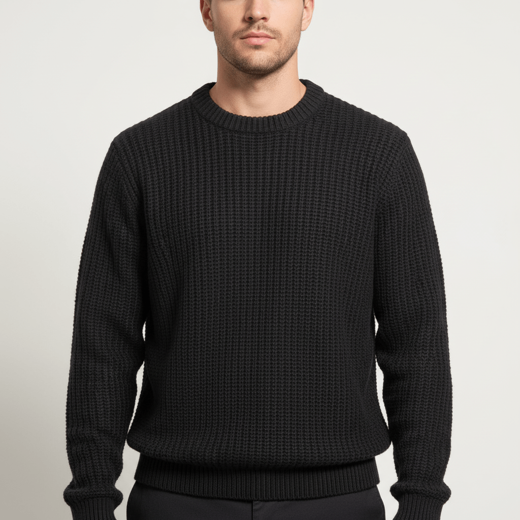 Мъжки плетен пуловер 'Urban Noir'