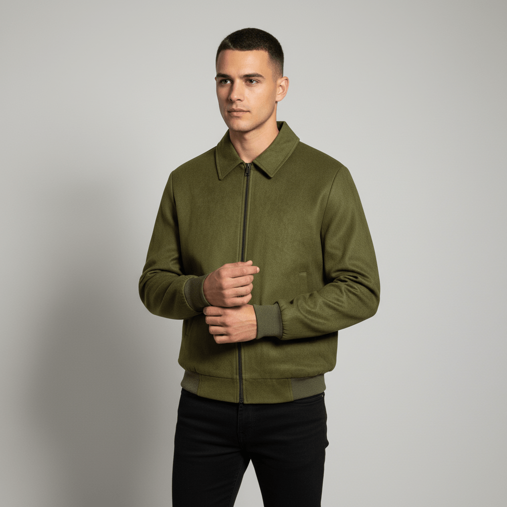 Мъжко велурено яке 'Olive Drifter'