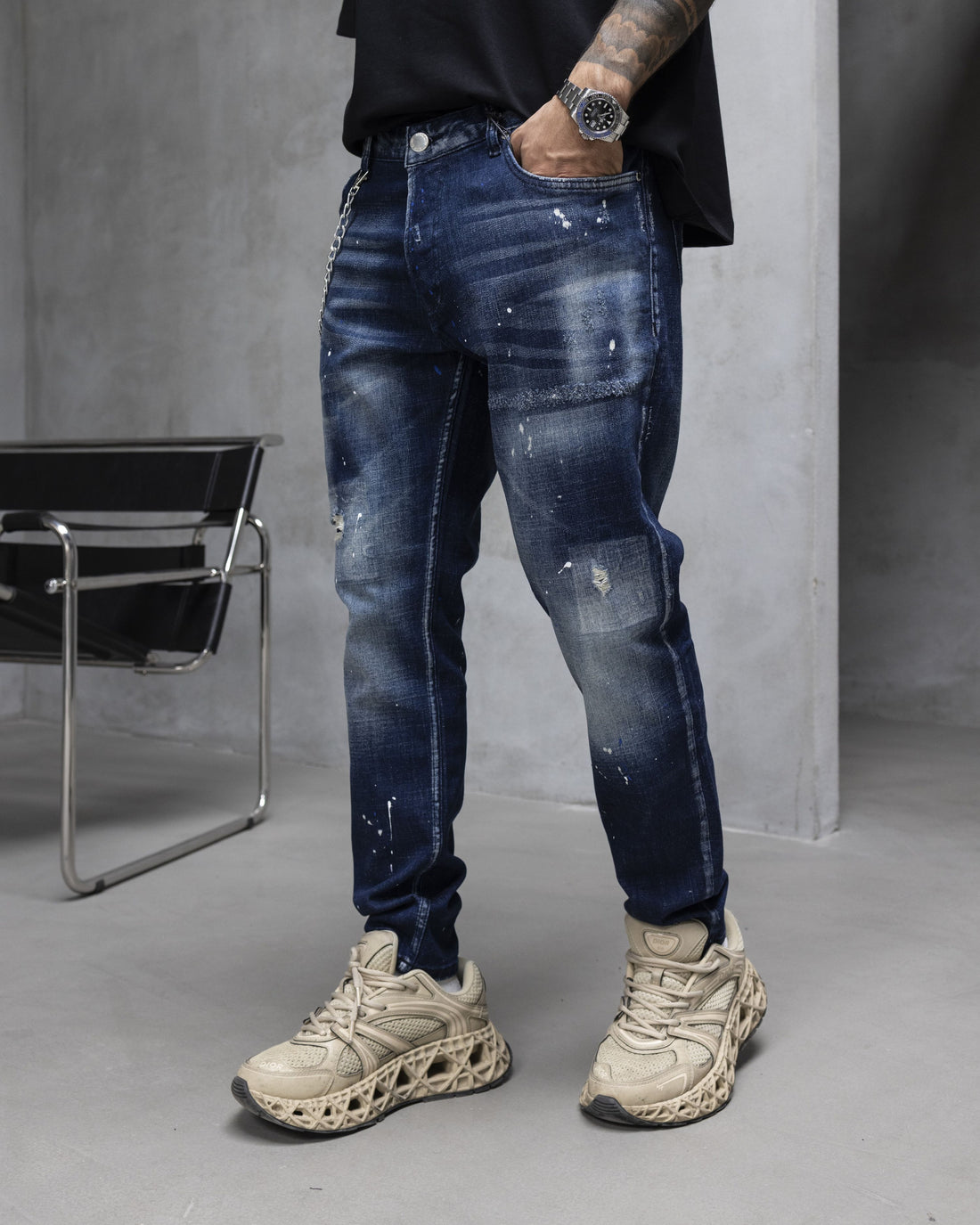 Мъжки дънки 'Deep Indigo Splash'