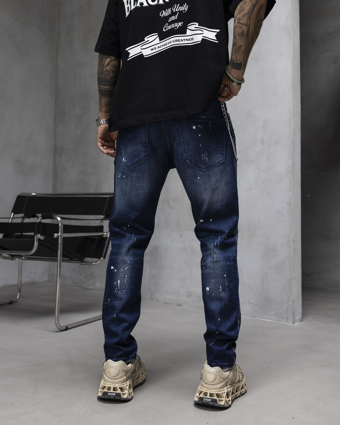 Мъжки дънки 'Deep Indigo Splash'