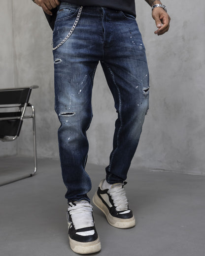 Мъжки дънки 'Navy Street Splatter'