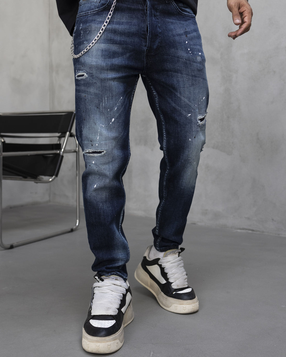 Мъжки дънки 'Navy Street Splatter'